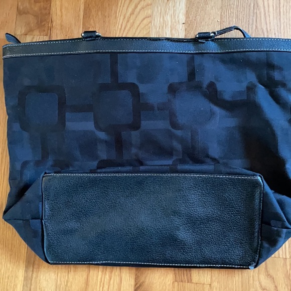 Nine West Black fabric and leather bag. - Picture 2 of 5